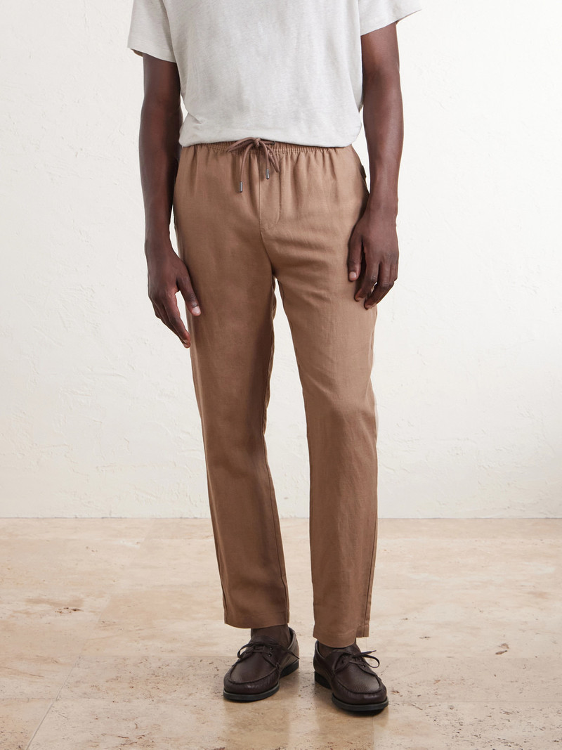 Straight-Leg Linen and Lyocell-Blend Trousers 3
