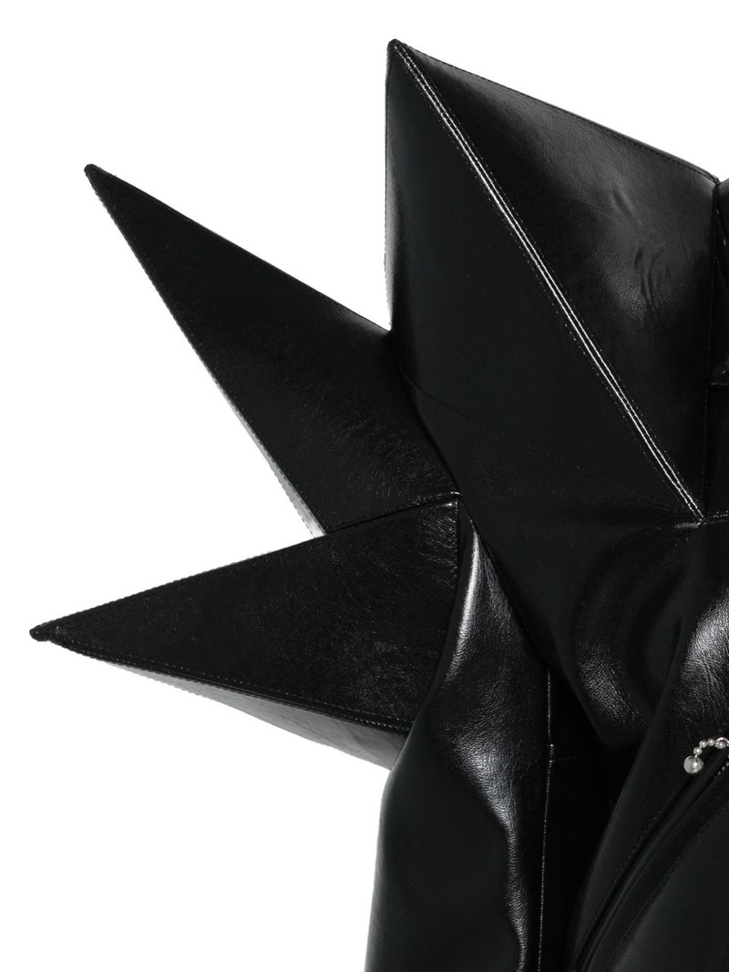 spike-detail leather biker jacket 3