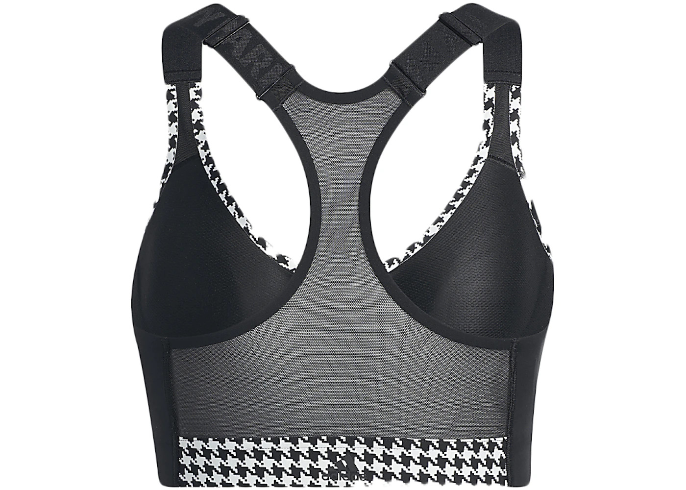 adidas Ivy Park Halls of Ivy Allover Print Zip Bra 2.0 Clear Grey/Black - 2