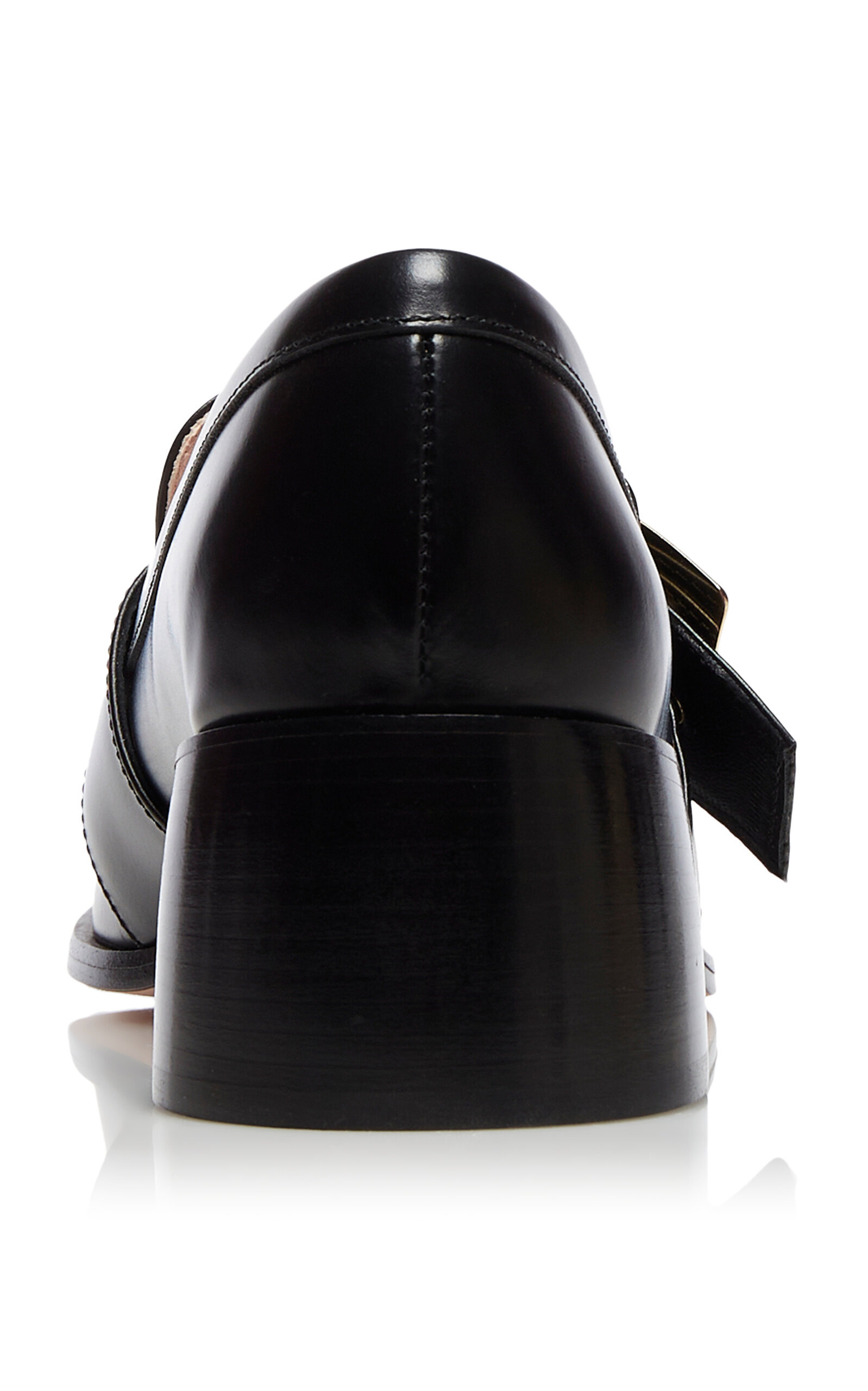 Viv' Rangers Buckle-Embellished Leather Loafers black - 5