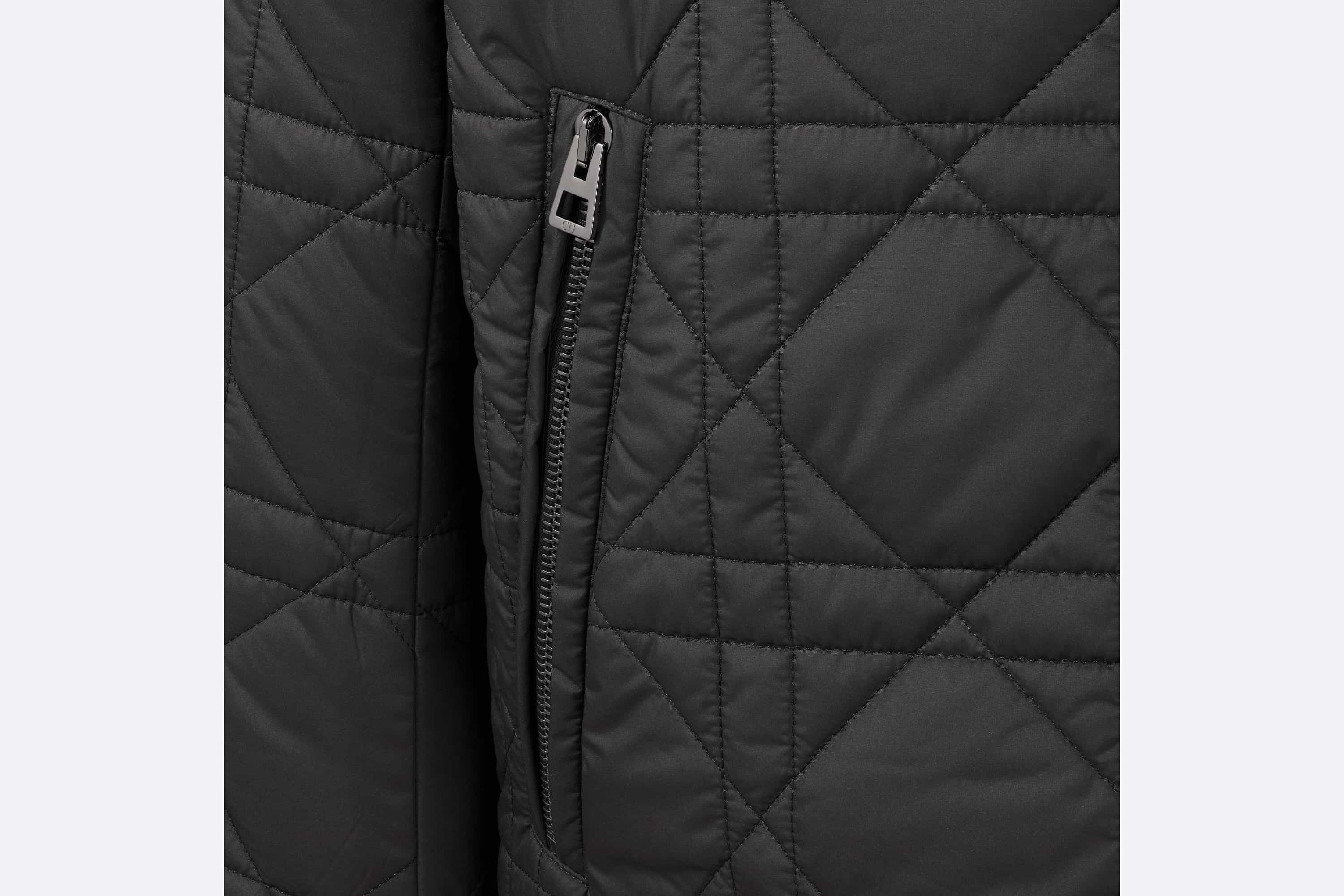 DiorAlps Macrocannage Hooded Cropped Puffer Jacket - 7