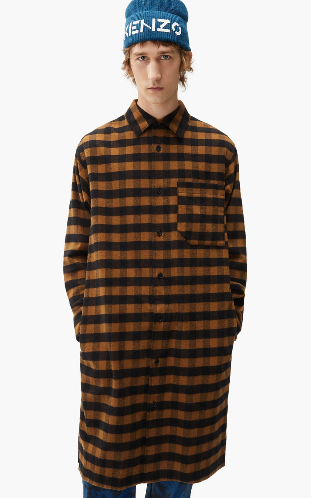 Long plaid shirt - 2