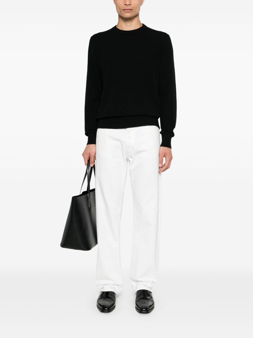 crew neck cashmere sweater - 2