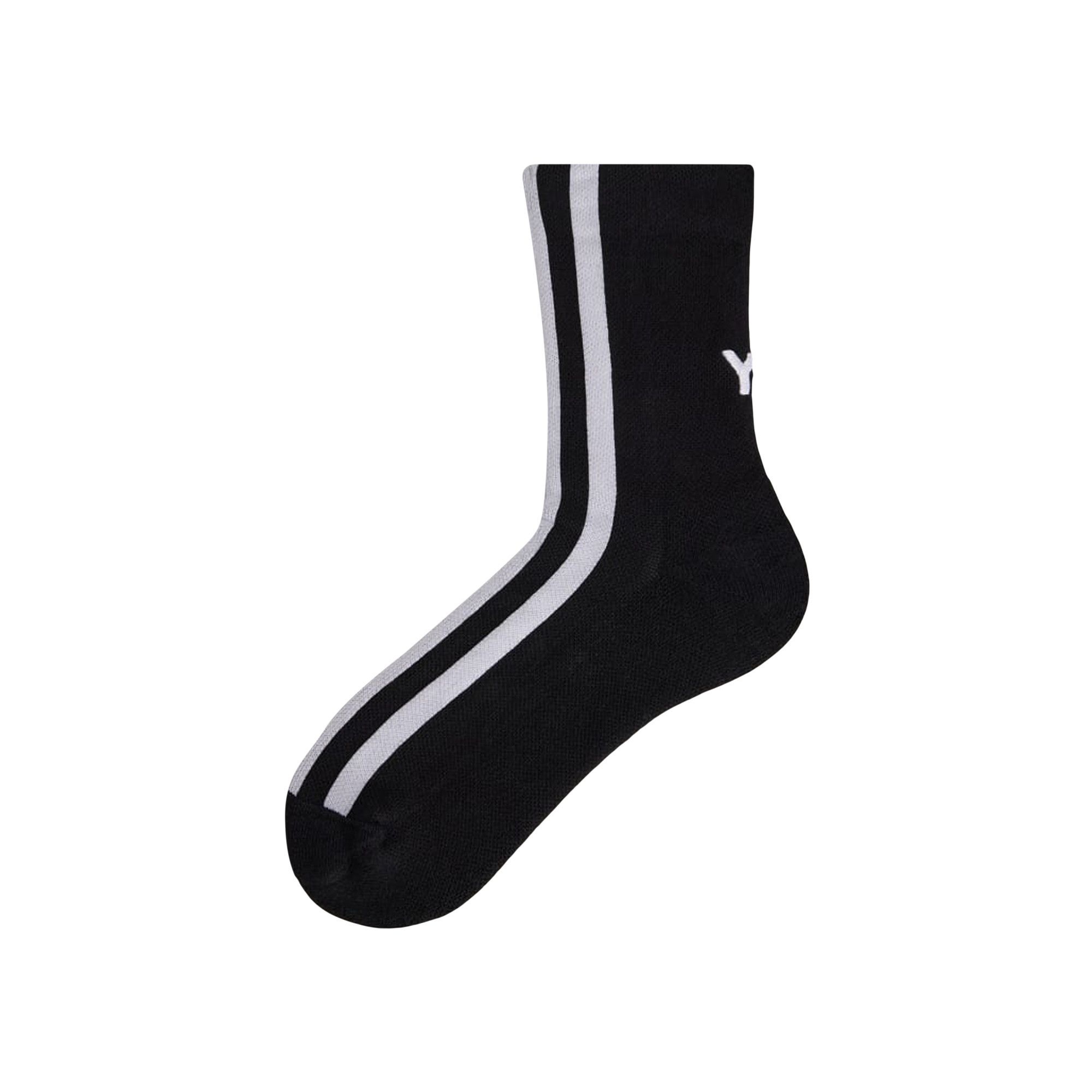 Y-3 Stripe Socks 'Black' - 1