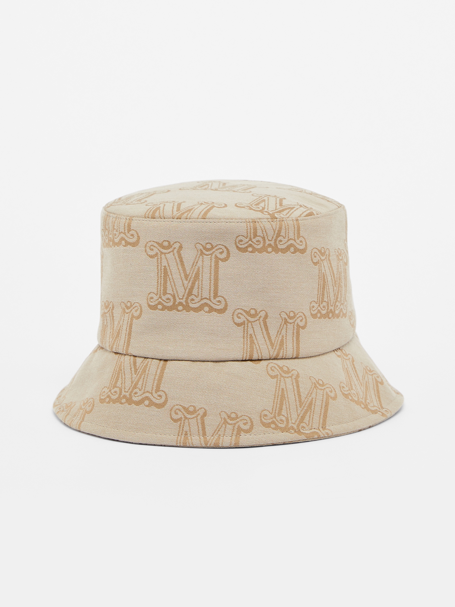 BRENTA Jacquard cotton bucket hat - 1