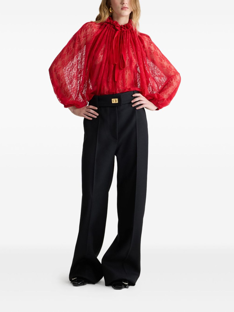 PATOU lace drawstring top outlook