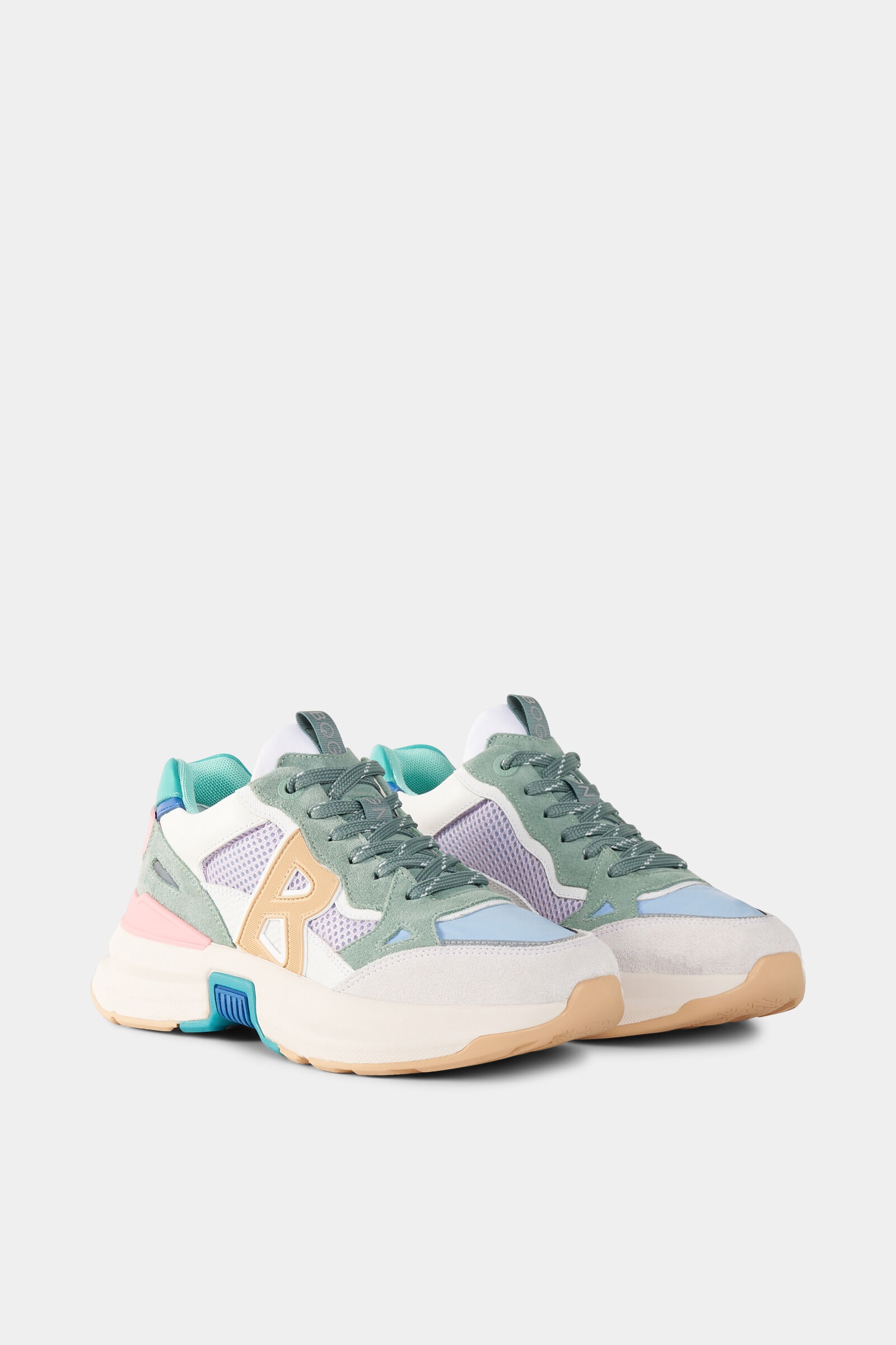 Sneaker CTP25 in Green/beige/pink - 3