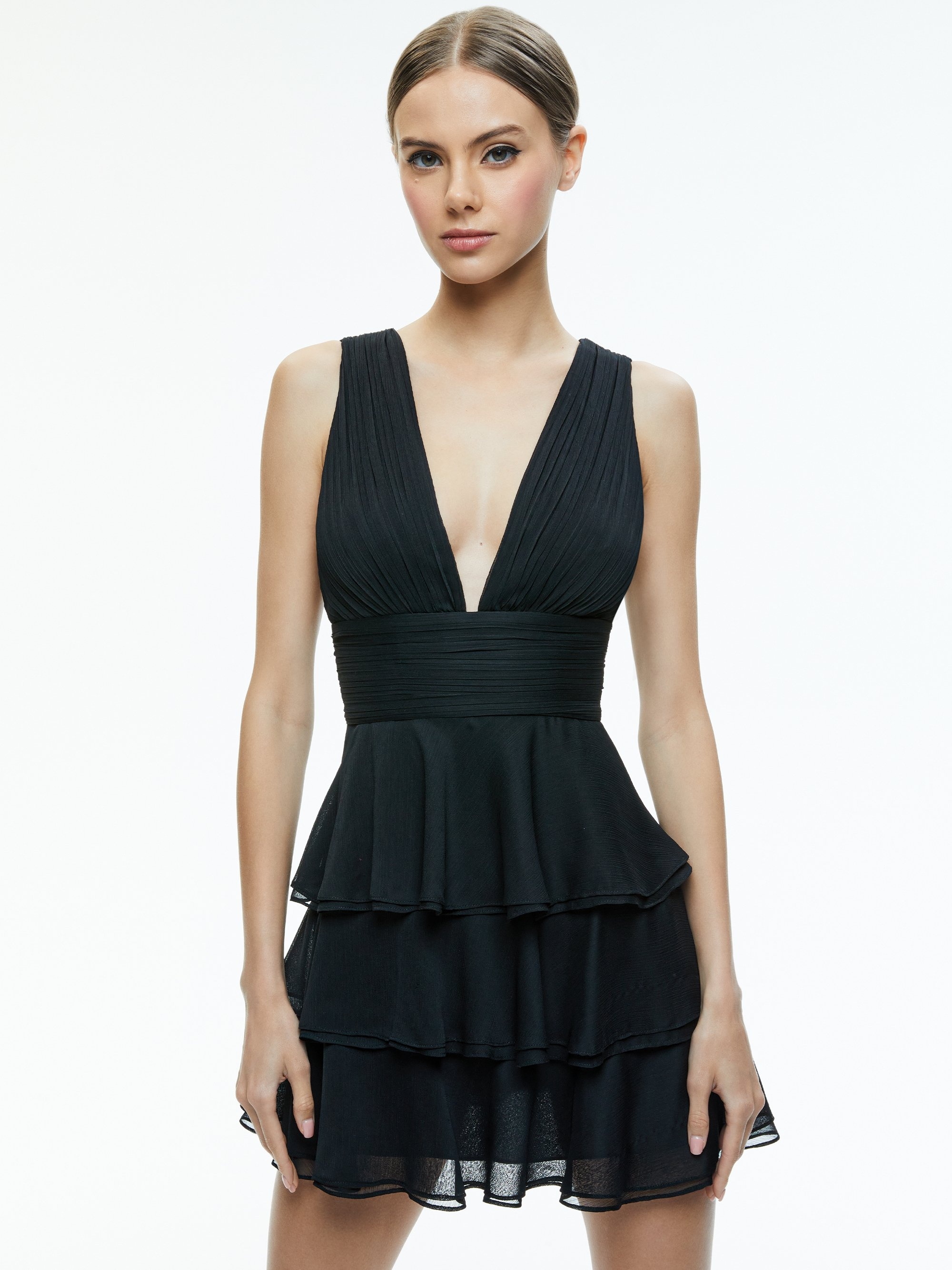 HOLLY RUFFLED MINI DRESS - 5