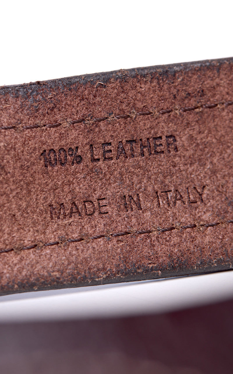 FORTELA FORTELA OREGON LEATHER BELT TESTA MORO 7