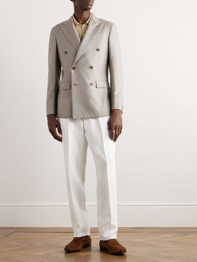 Brioni Double-Breasted Wool and Silk-Blend Twill Suit Jacket outlook