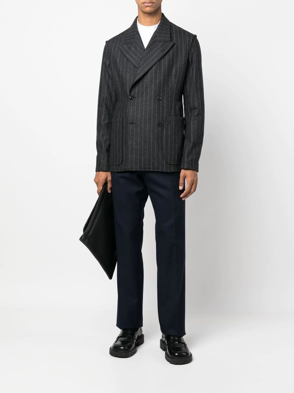 straight-leg tailored trousers - 2