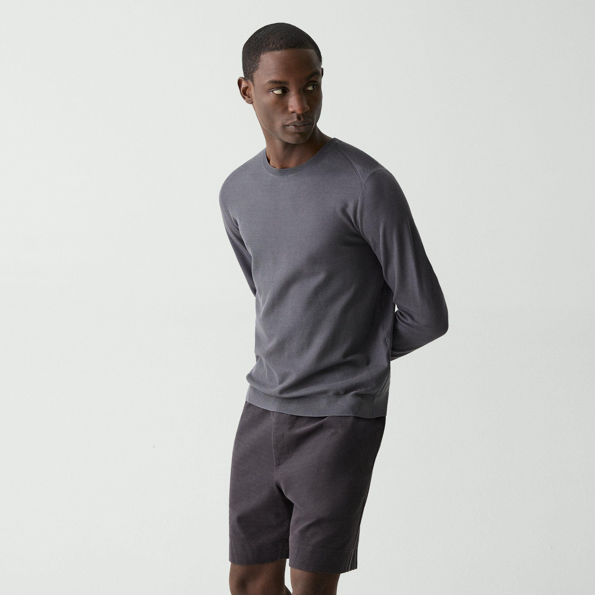 Crewneck Sweatshirt in Silk-Cotton - 3