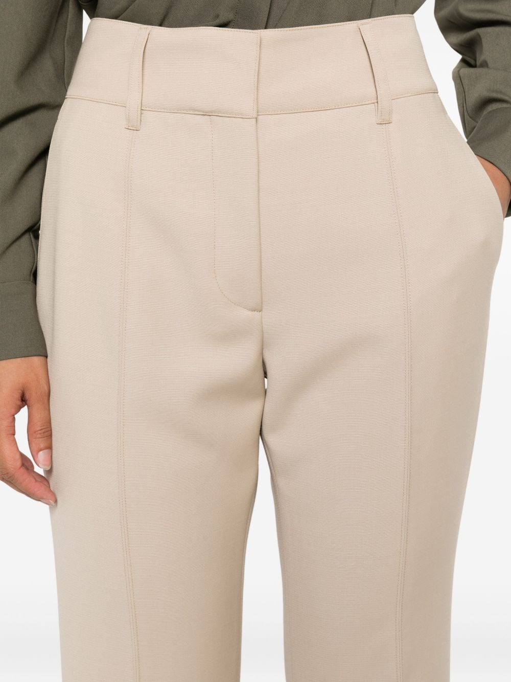 pleated flared trousers - 5