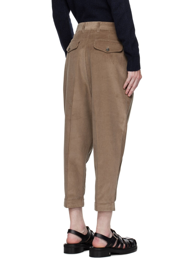 Khaki Carrot Oversized Trousers. 3