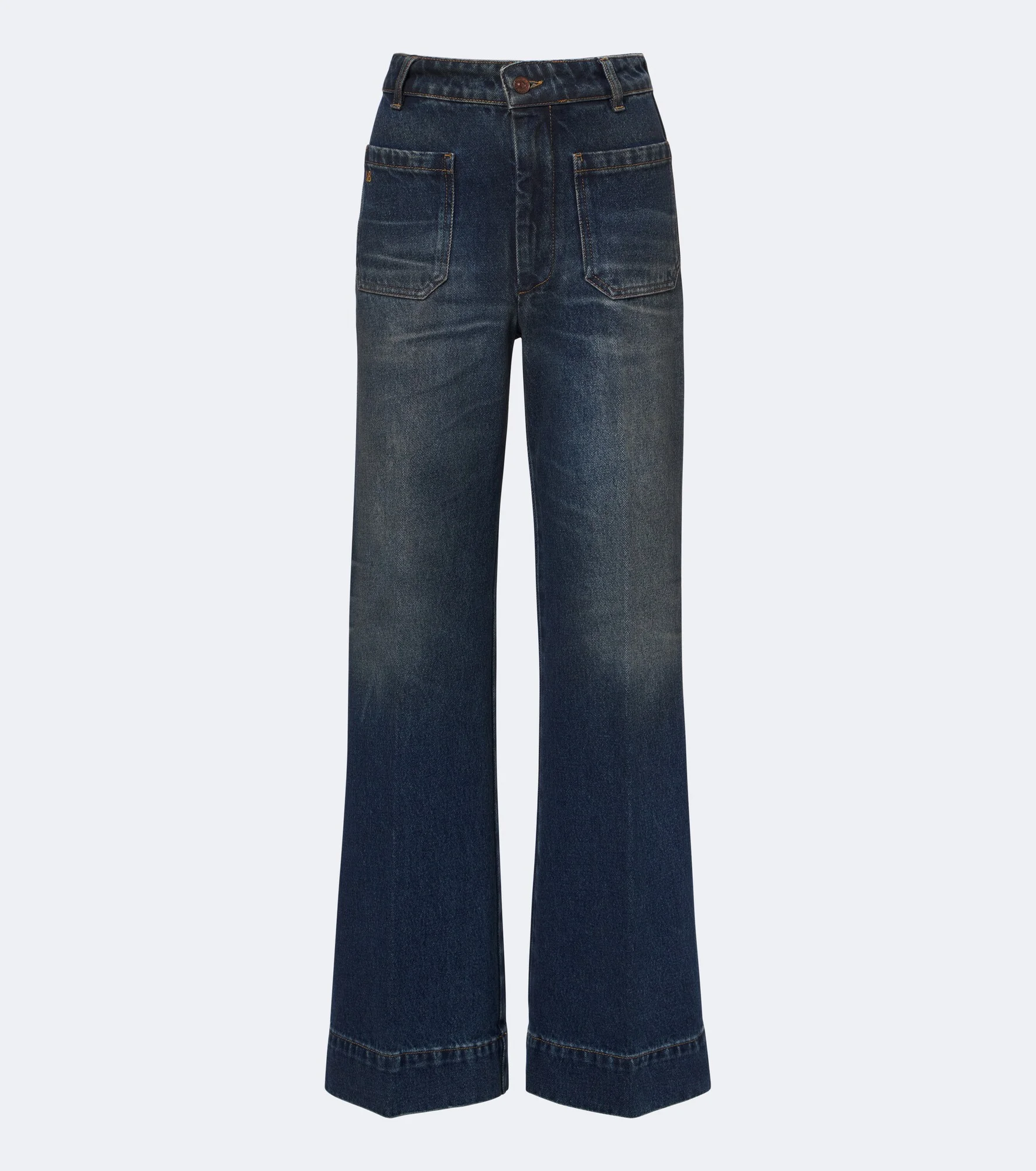 Alina faded wide-leg jeans - 1