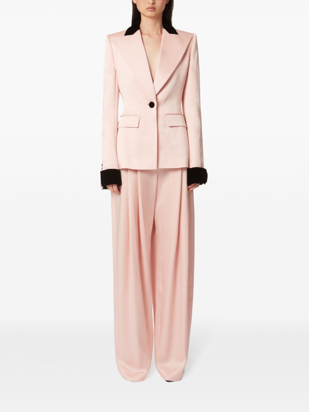 pleated wide-leg trousers - 2