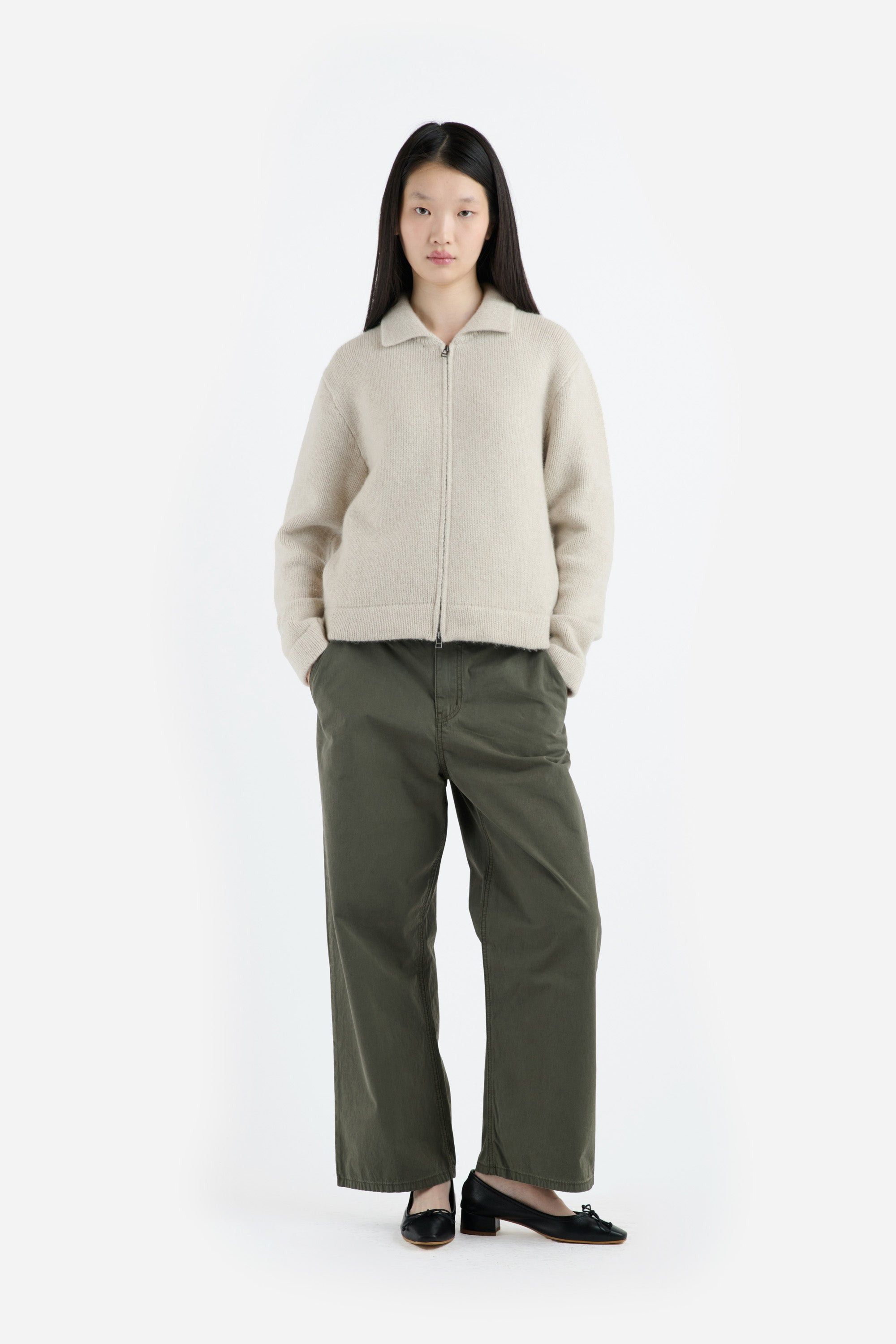 WOMEN'S PLAITED ZIP JACKET - 2