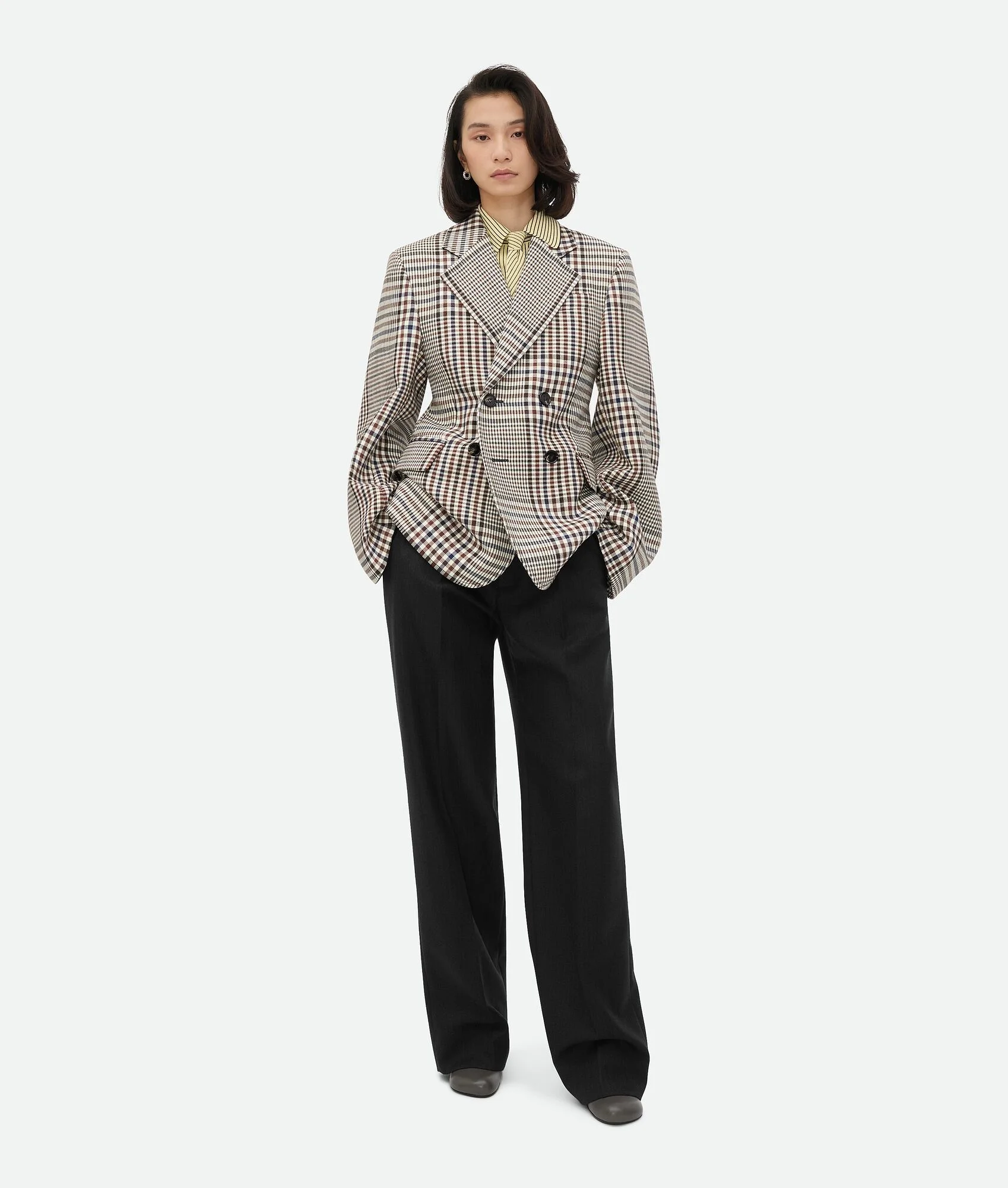 Structured Check Cotton Jacket - 1
