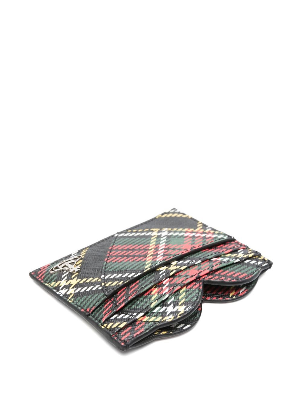 heart-shaped plaid cardholder - 3