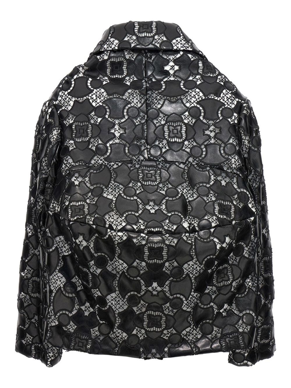 lace-appliqué jacket - 2