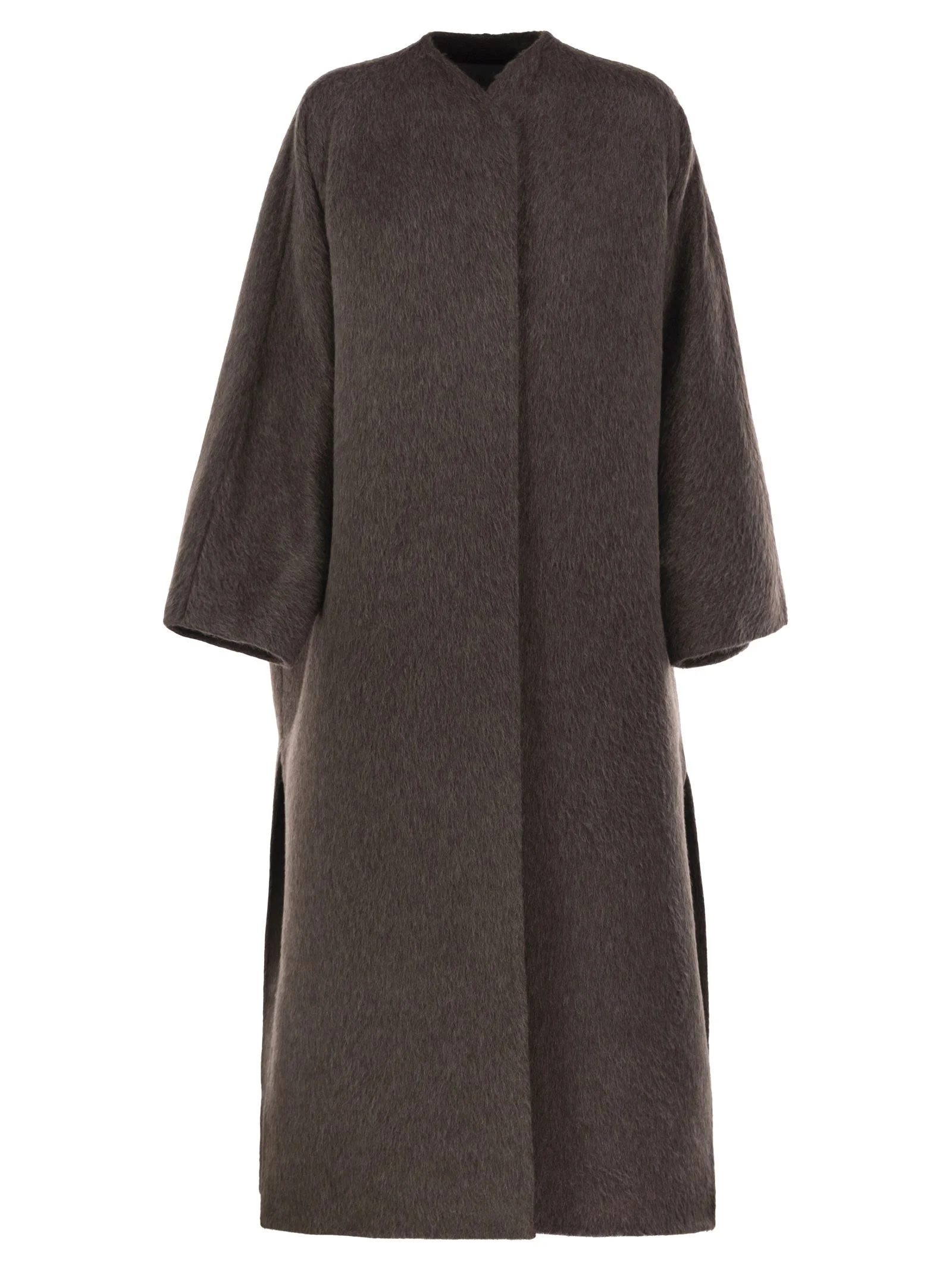 Max Mara Women Mxsfebo - Long Camel And Mohair Coat - 1