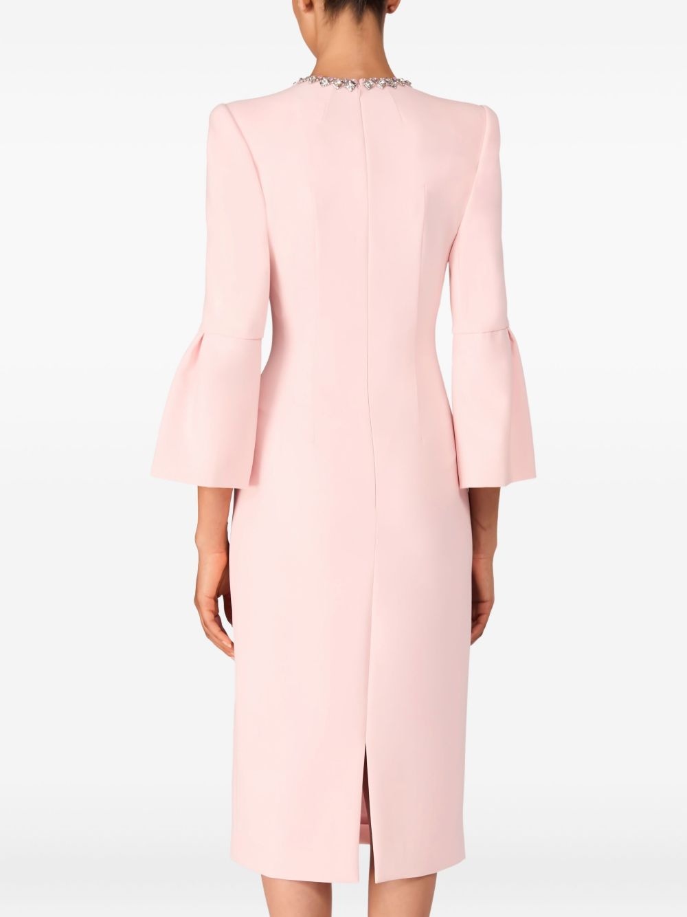 Margoni bell-sleeve embellished midi dress - 3