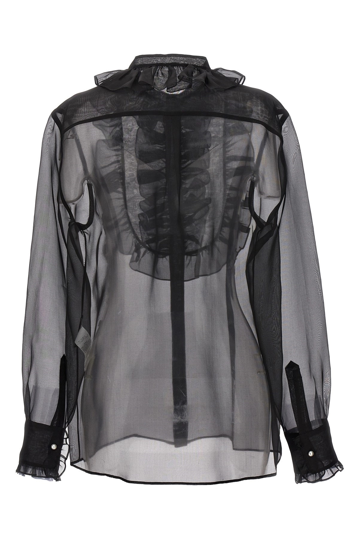 Plastron and ruffle shirt - 3