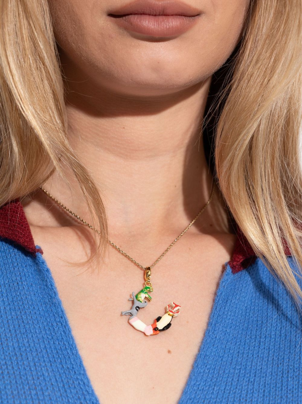 animal-embellished pendant - 4