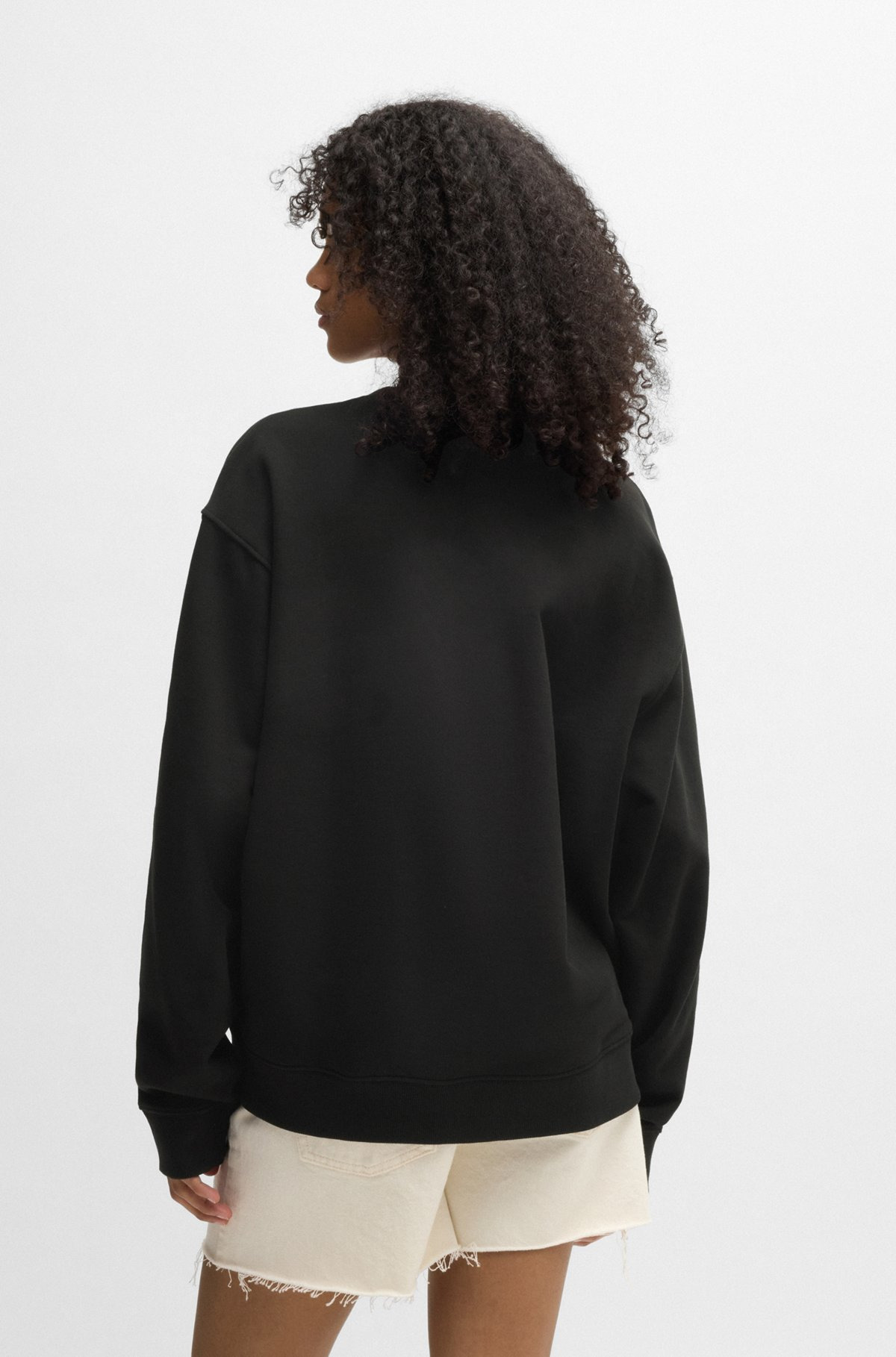 OVERSIZE-FIT SWEATSHIRT IN COTTON TERRY WITH LOGO ARTWORK - 4