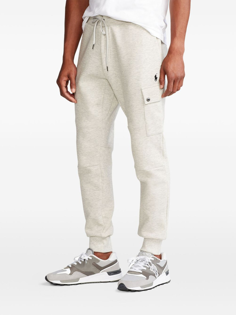 drawstring-waist cargo track pants 3