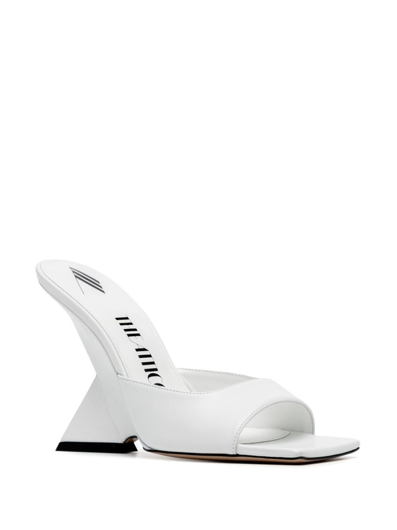THE ATTICO Cheope 105mm leather mules outlook