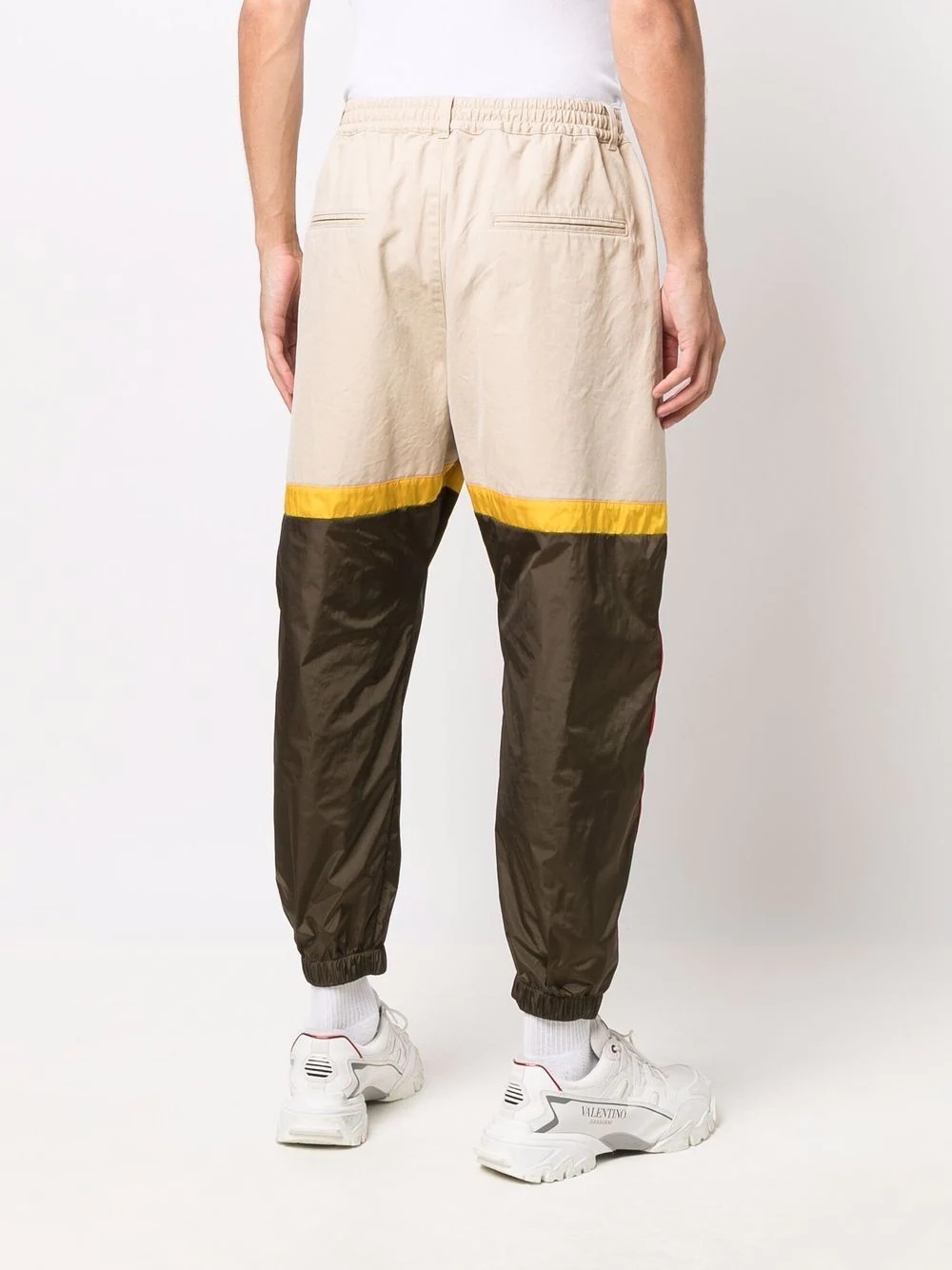 colour-block tapered track pants - 4