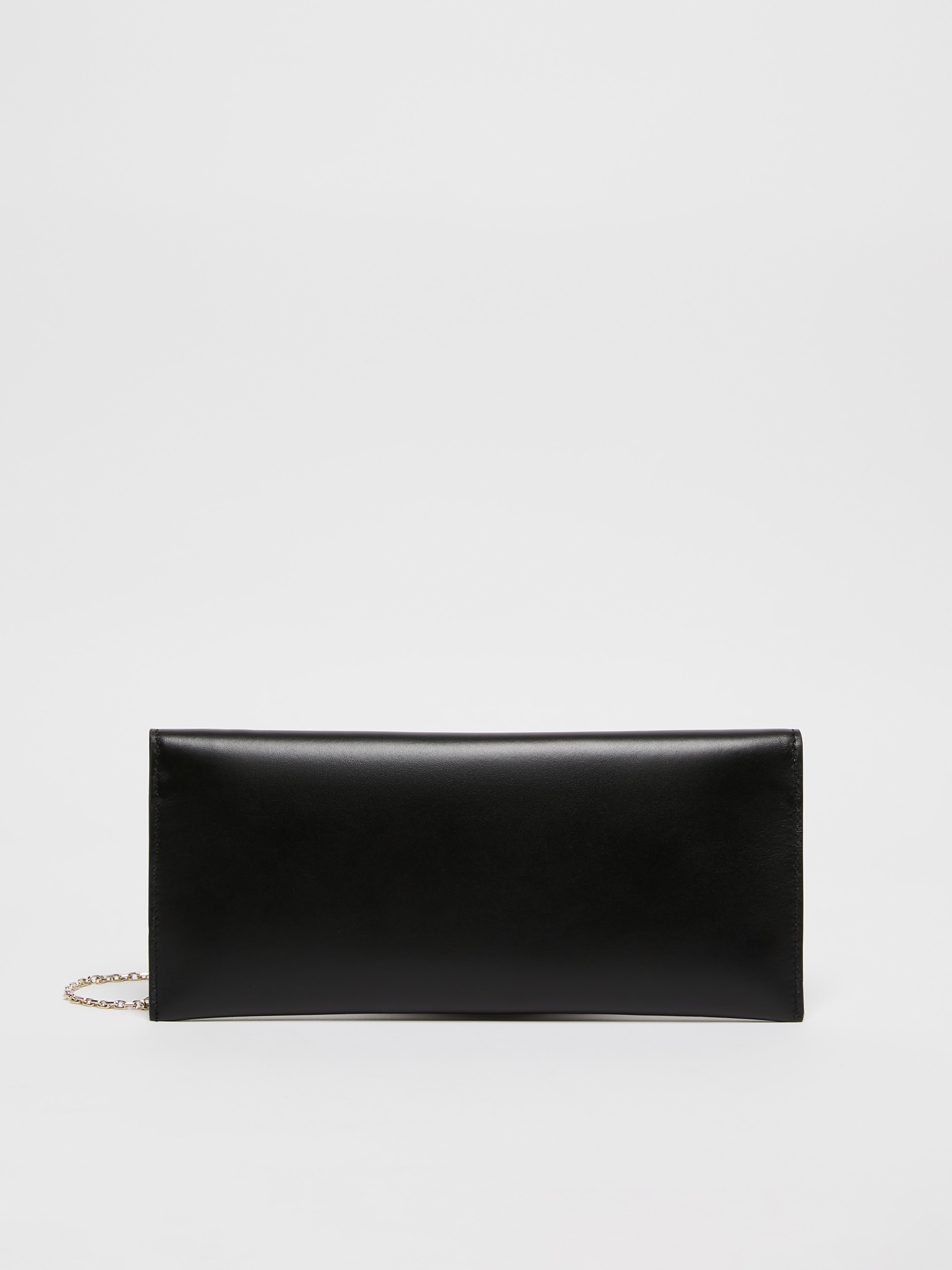 LONGENVELOPE Smooth semi-gloss leather clutch bag - 3