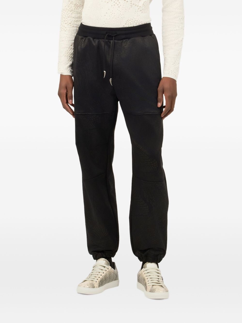 patterned-jacquard trousers - 3