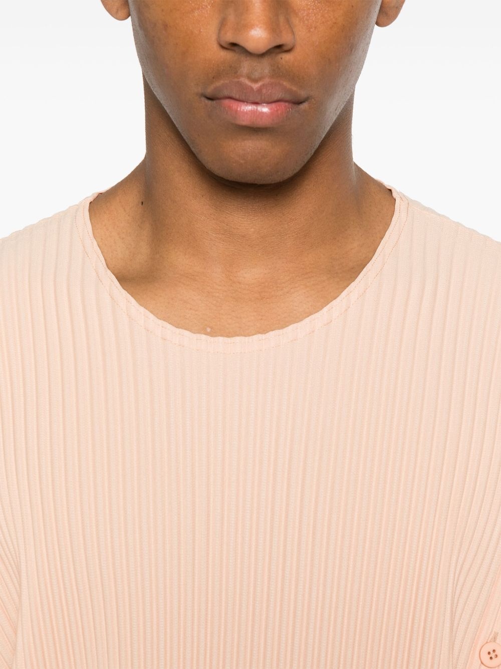 plissé-effect T-shirt - 5