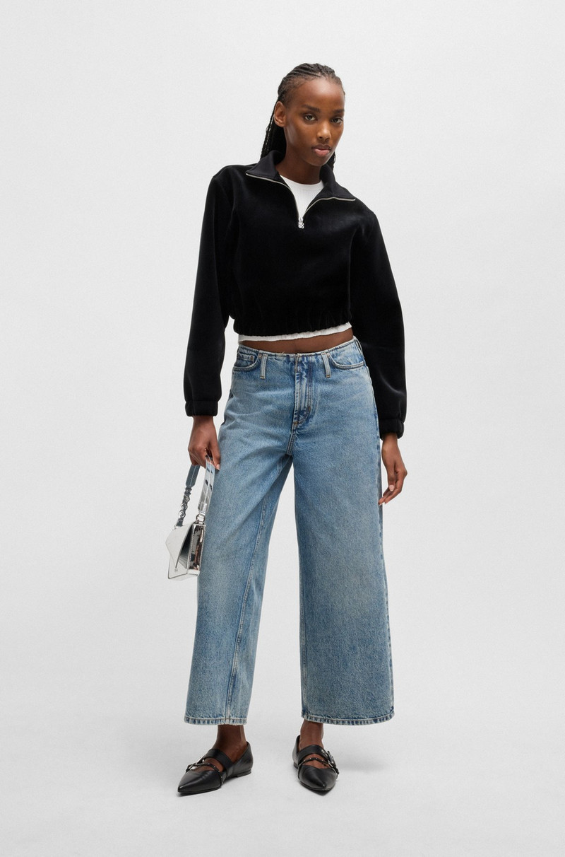 HUGO SLIM-FIT SLEEVELESS TOP WITH IRREGULAR RIBBED STRUCTURE outlook