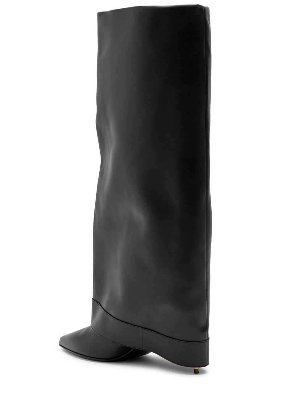 Balmain Anthem 95 Leather Knee-high Boots - 2