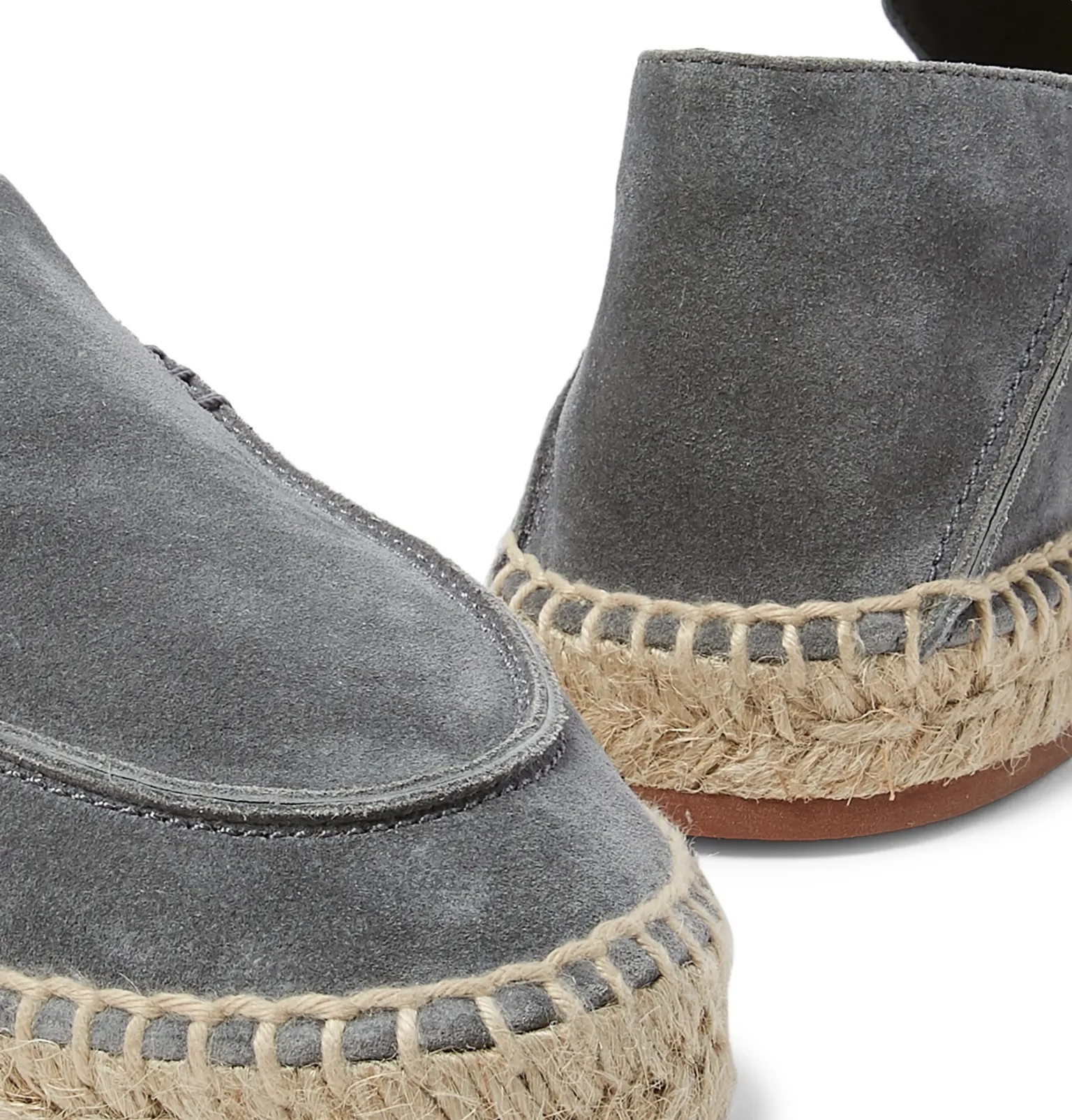 Seaside Walk Collapsible-Heel Suede Espadrilles - 7