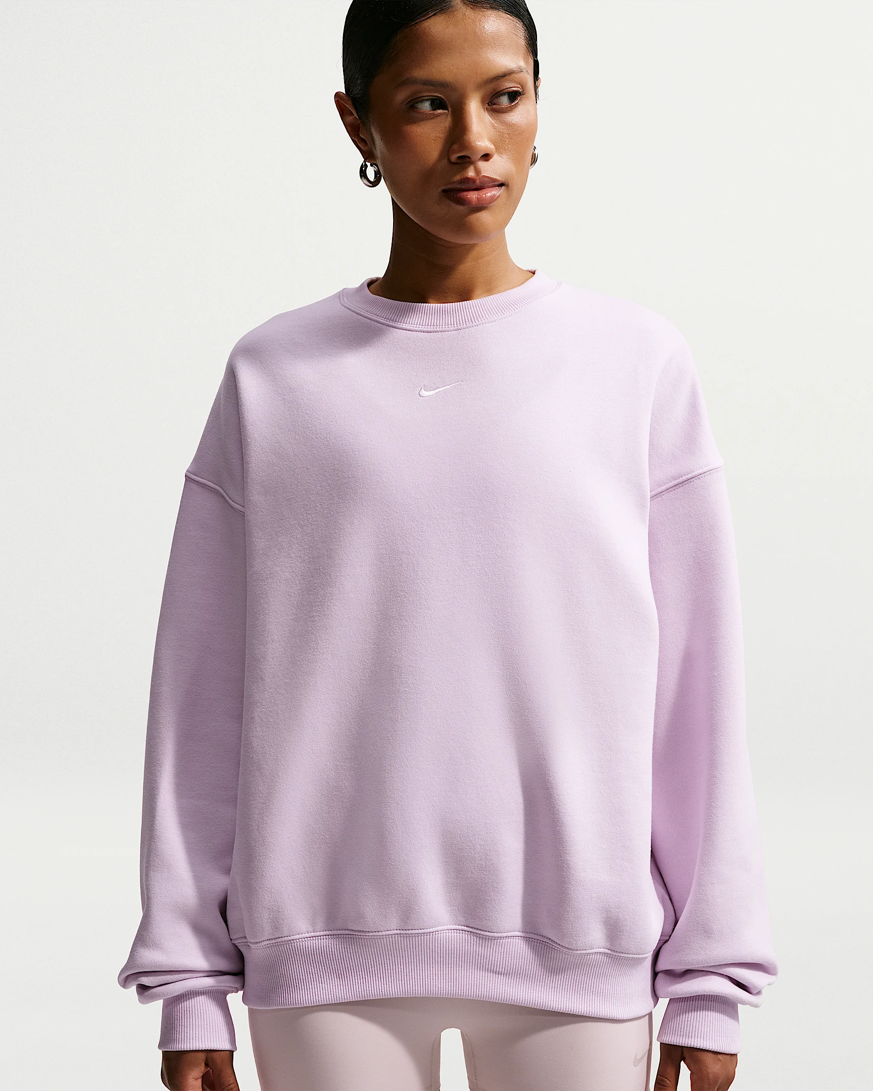 Nike Studio Fleece Medium Weight Women's Oversized Crew - 1