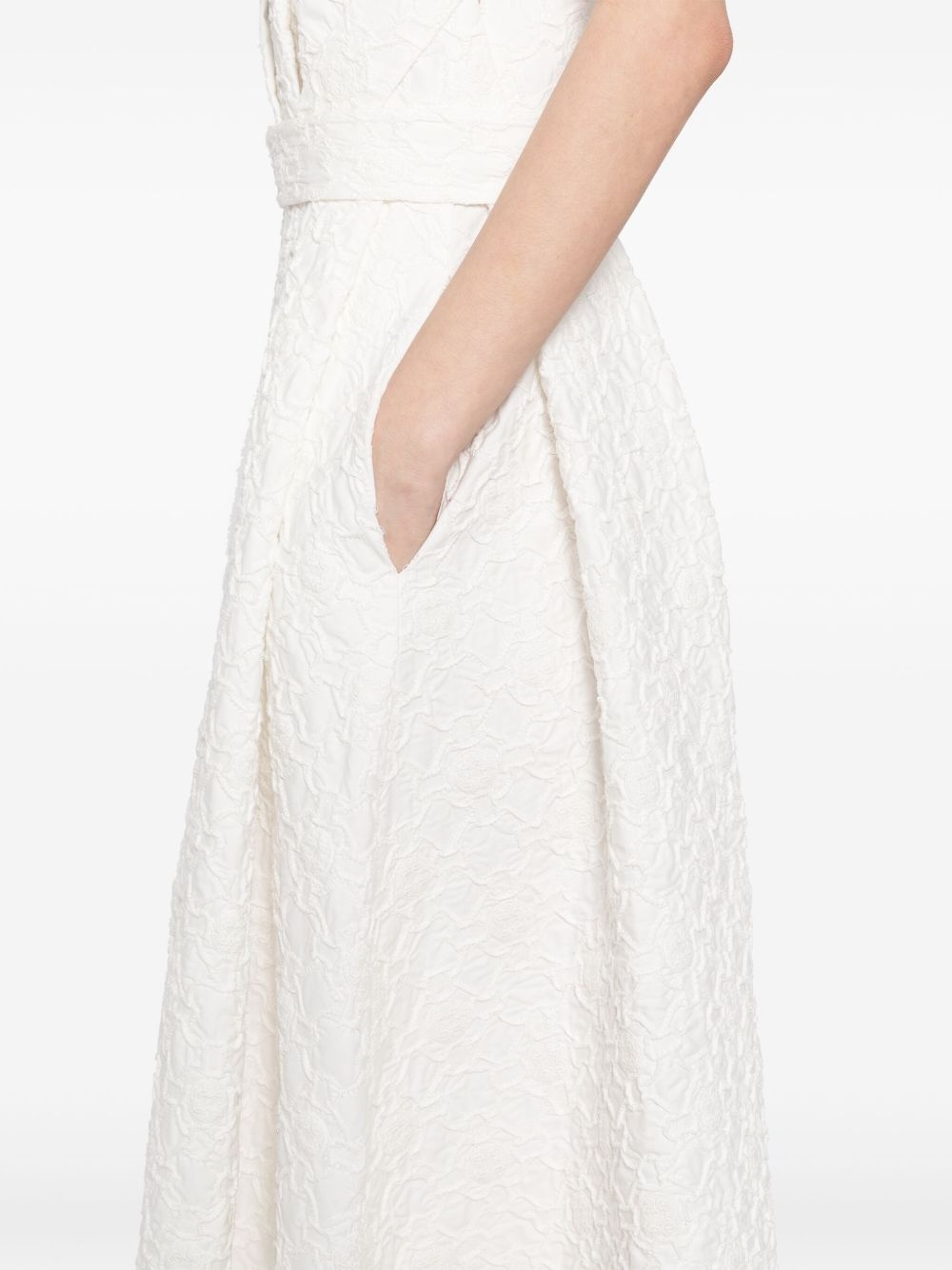 embroidered midi dress - 5