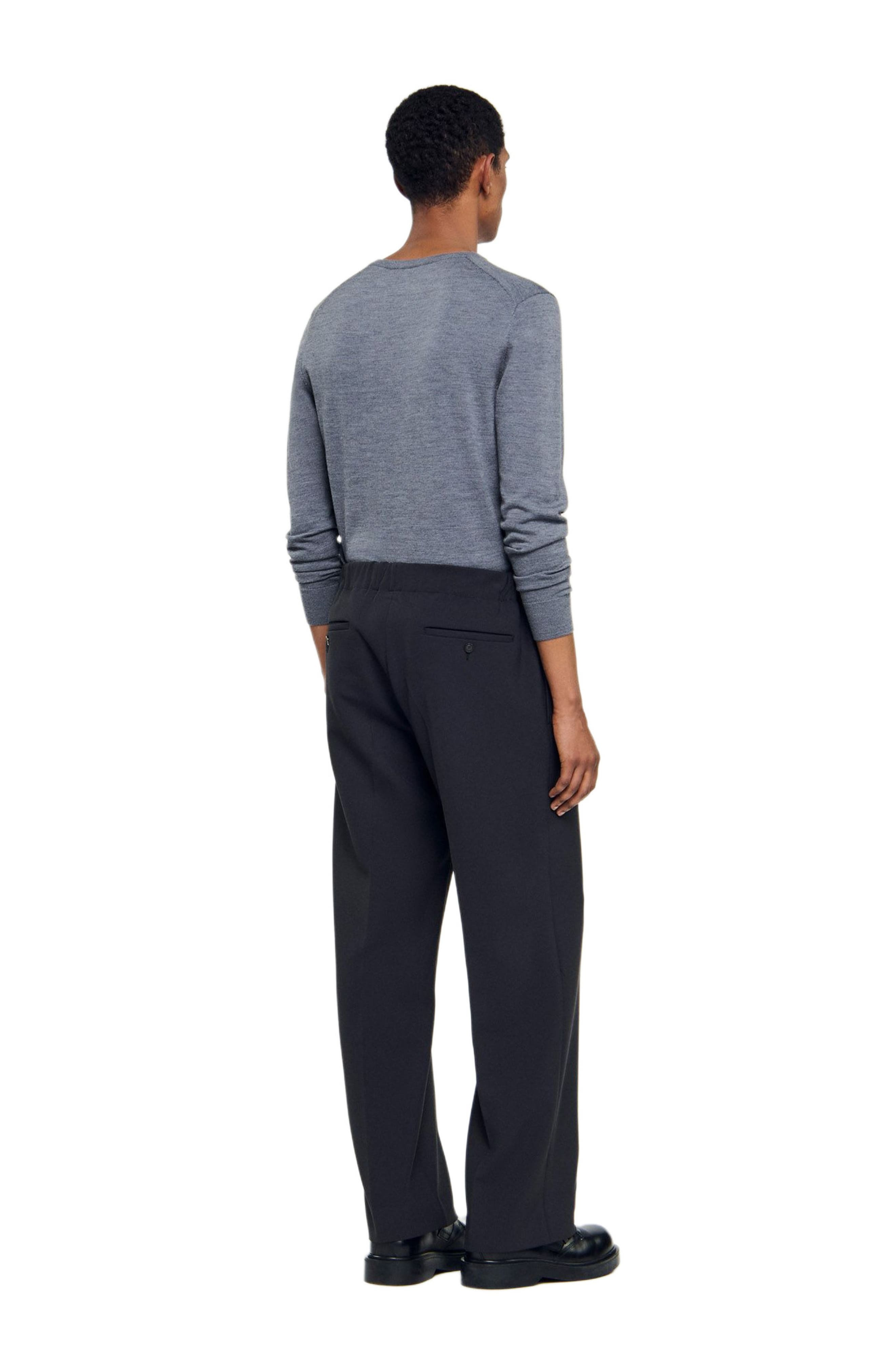 SANDRO Wide-leg trousers in Dark Grey at Nordstrom - 2