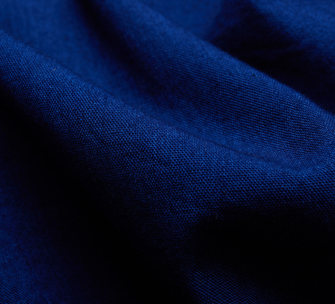 Club Collar Shirt - Indigo Selvedge Broadcloth - 4