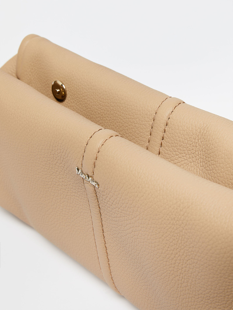 AMALIA Leather clutch bag 4