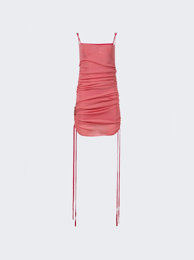 셔 Multirib Drape 미니 드레스 Fuchsia 1