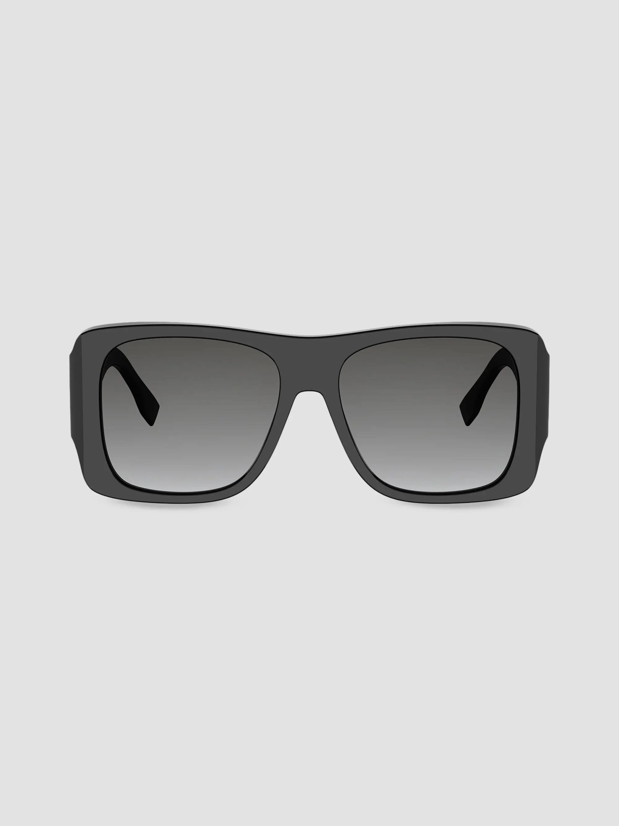 Women's Forever Fendi 55MM Square Sunglasses - Black Grey - 1