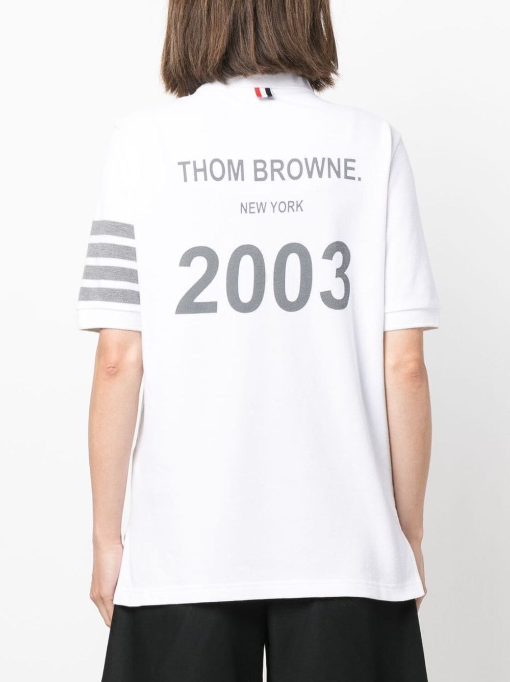 4-Bar Stripe 2003-print polo shirt - 4
