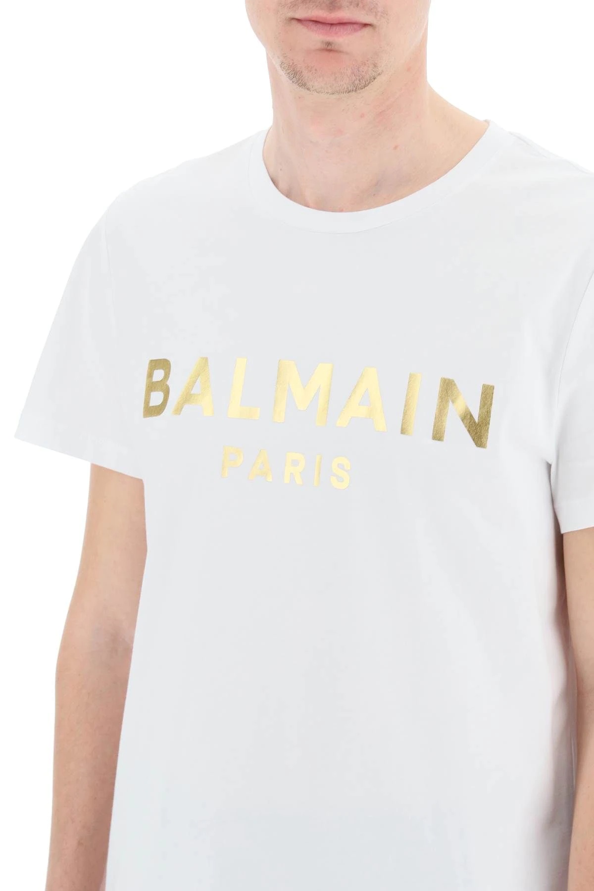 METALLIC GOLD LOGO T-SHIRT - 5