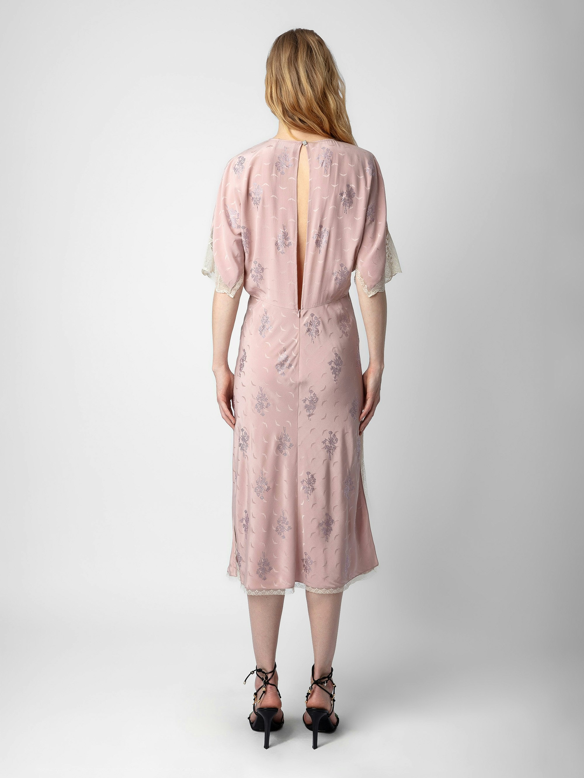 Rey Silk Jacquard Dress - 3