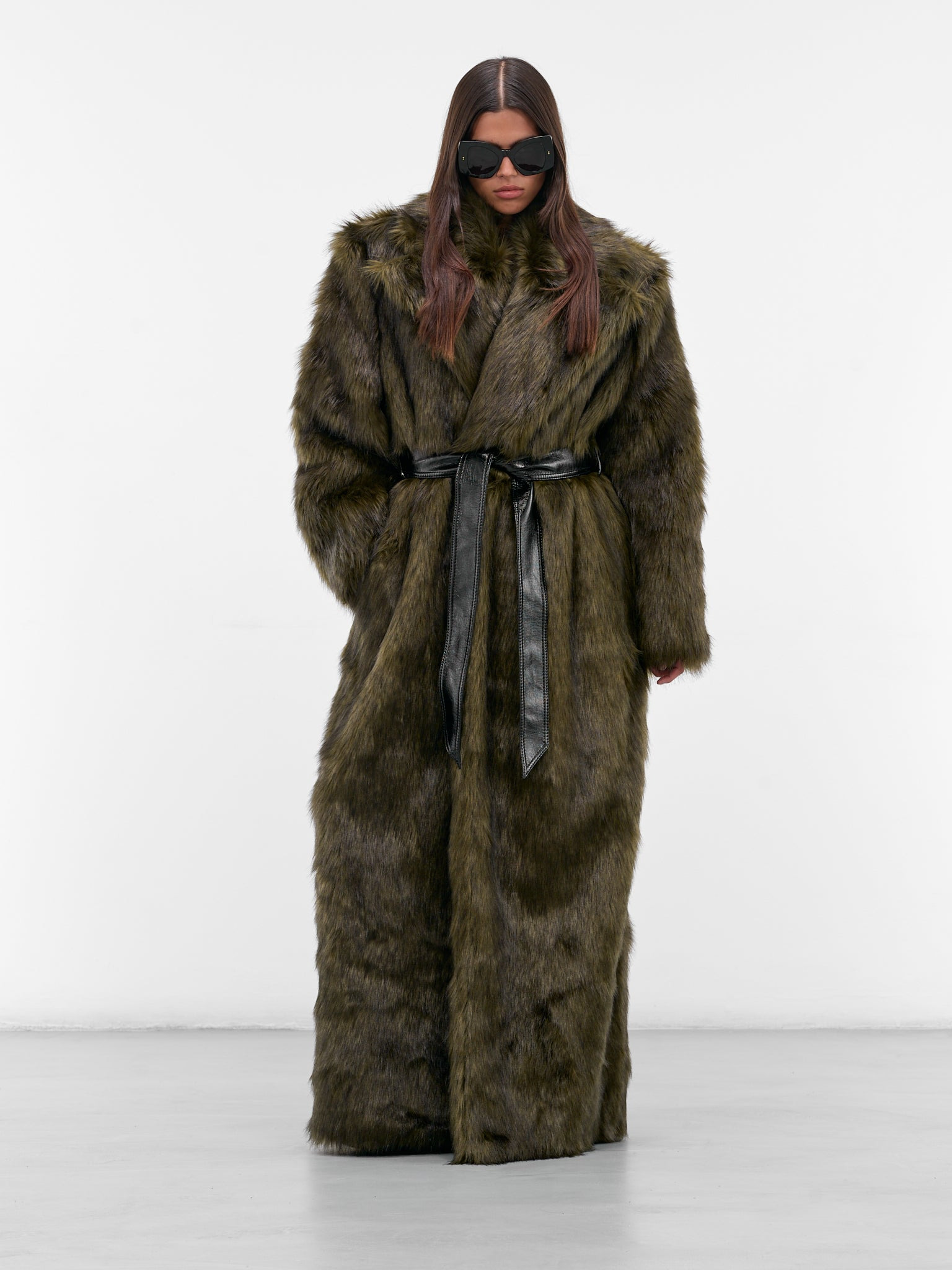 Long Oversized Fur Coat - 6