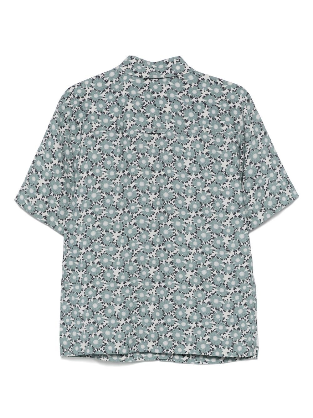 Printed linen blend shirt - 2